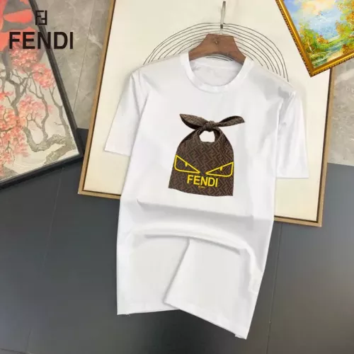 Cheap Fendi T-Shirts Short Sleeved For Unisex #1334549, $$25.00 USD On Fendi T-Shirts