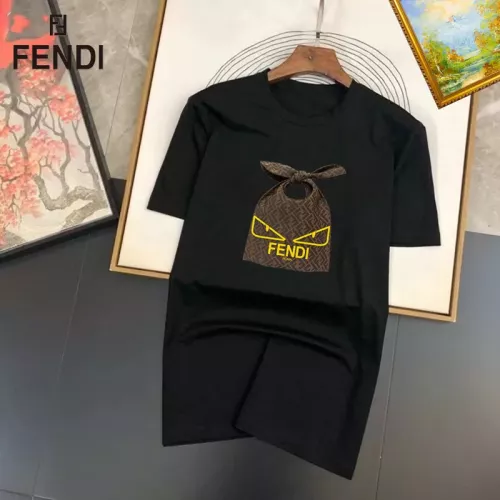 Cheap Fendi T-Shirts Short Sleeved For Unisex #1334554, $$25.00 USD On Fendi T-Shirts