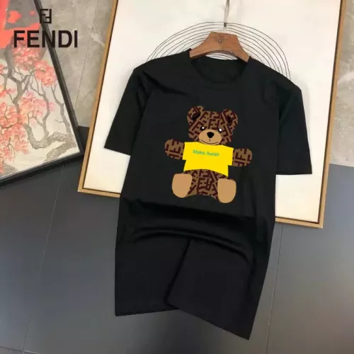 Cheap Fendi T-Shirts Short Sleeved For Unisex #1334580, $$25.00 USD On Fendi T-Shirts