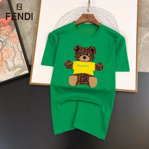 Cheap Fendi T-Shirts Short Sleeved For Unisex #1334582, $$25.00 USD On Fendi T-Shirts