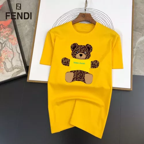 Cheap Fendi T-Shirts Short Sleeved For Unisex #1334584, $$25.00 USD On Fendi T-Shirts