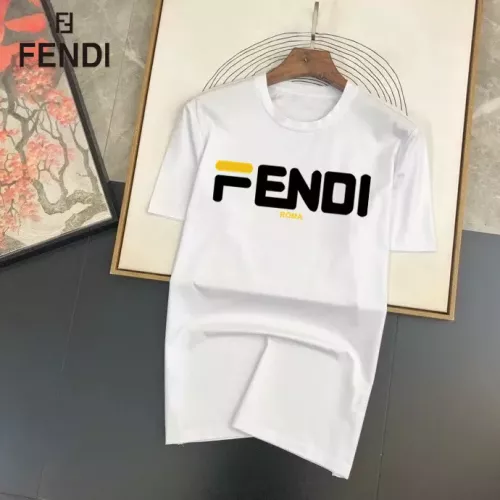 Cheap Fendi T-Shirts Short Sleeved For Unisex #1334587, $$25.00 USD On Fendi T-Shirts