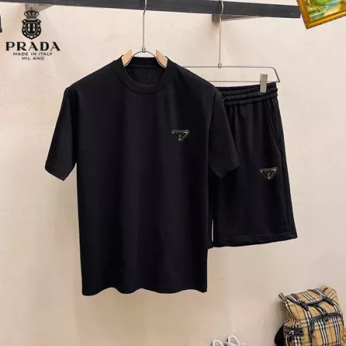 Cheap Prada Tracksuits Short Sleeved For Men #1334686, $$48.00 USD On Prada Tracksuits
