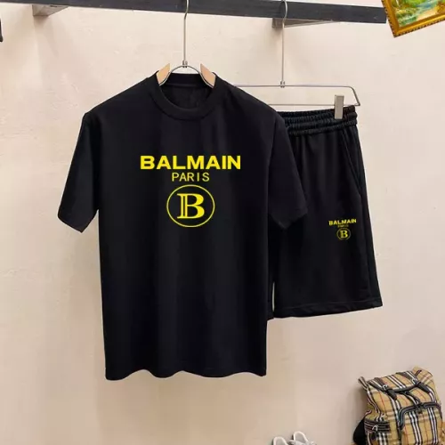 Cheap Balmain Tracksuits Short Sleeved For Men #1334709, $$48.00 USD On Balmain Tracksuits