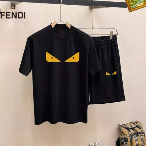 Cheap Fendi Tracksuits Short Sleeved For Men #1334711, $$48.00 USD On Fendi Tracksuits