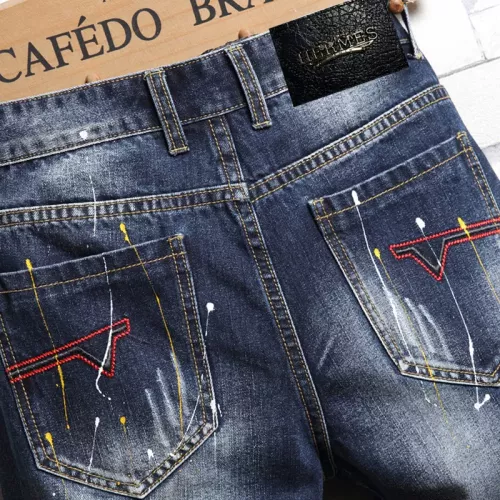 Replica Hermes Jeans For Men #1334790 $40.00 USD for Wholesale