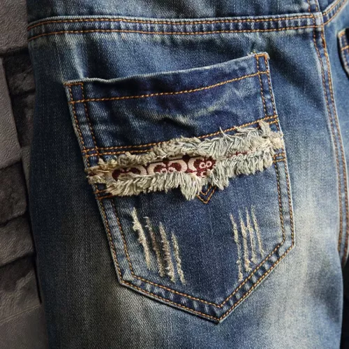 Replica Philipp Plein PP Jeans For Men #1334792 $40.00 USD for Wholesale