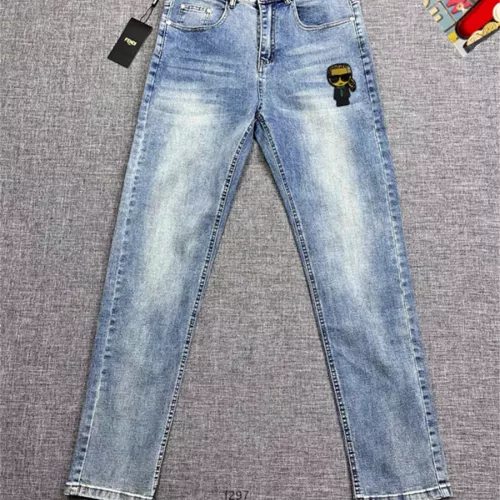 Replica Fendi Jeans For Men #1334816 $48.00 USD for Wholesale
