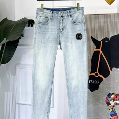 Replica Fendi Jeans For Men #1334824 $48.00 USD for Wholesale