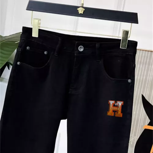 Replica Hermes Jeans For Men #1334827 $48.00 USD for Wholesale