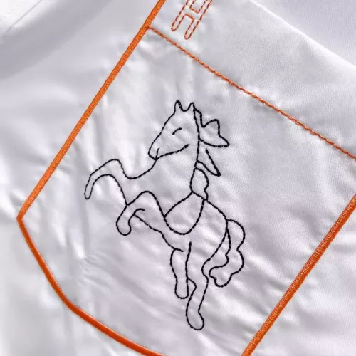 Replica Hermes Shirts Short Sleeved For Men #1334837 $42.00 USD for Wholesale