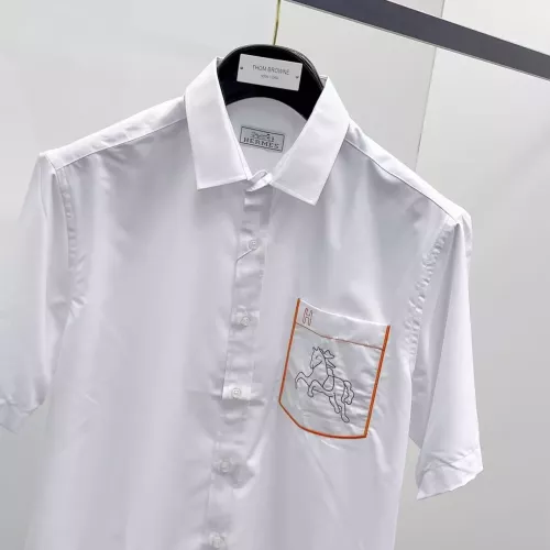 Replica Hermes Shirts Short Sleeved For Men #1334837 $42.00 USD for Wholesale