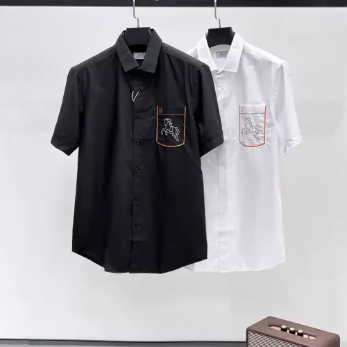 Replica Hermes Shirts Short Sleeved For Men #1334838 $42.00 USD for Wholesale