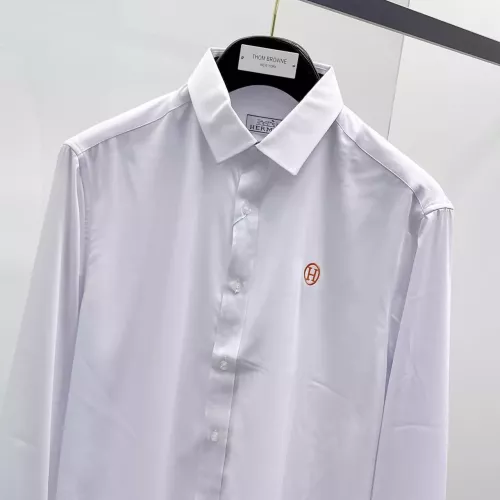 Replica Hermes Shirts Long Sleeved For Men #1334846 $42.00 USD for Wholesale