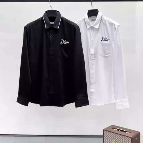 Replica Christian Dior Shirts Long Sleeved For Men #1334849 $42.00 USD for Wholesale