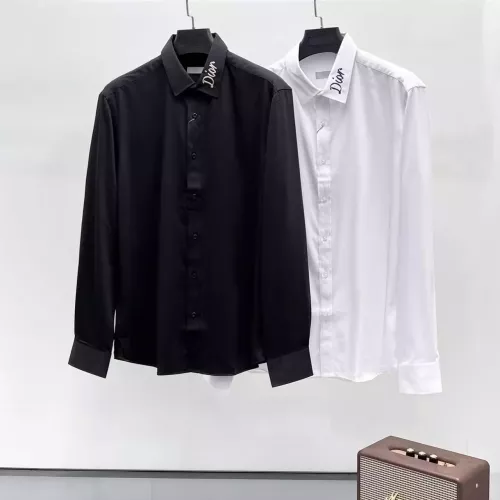 Replica Christian Dior Shirts Long Sleeved For Men #1334851 $42.00 USD for Wholesale