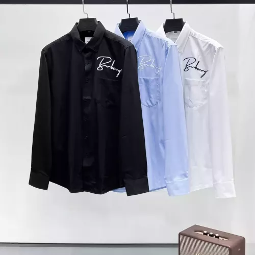 Replica Burberry Shirts Long Sleeved For Men #1334853 $45.00 USD for Wholesale