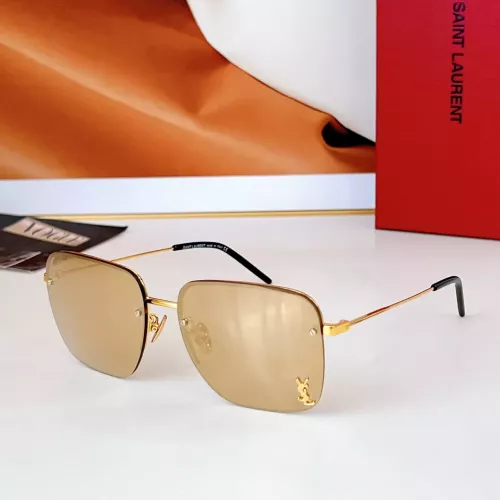 Cheap Yves Saint Laurent YSL AAA Quality Sunglasses #1334950, $$60.00 USD On Yves Saint Laurent YSL AAA Quality Sunglasses