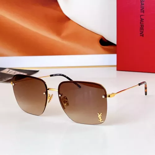 Cheap Yves Saint Laurent YSL AAA Quality Sunglasses #1334952, $$60.00 USD On Yves Saint Laurent YSL AAA Quality Sunglasses