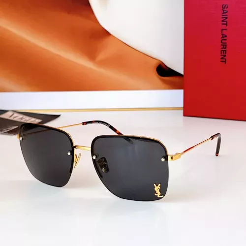 Cheap Yves Saint Laurent YSL AAA Quality Sunglasses #1334955, $$60.00 USD On Yves Saint Laurent YSL AAA Quality Sunglasses