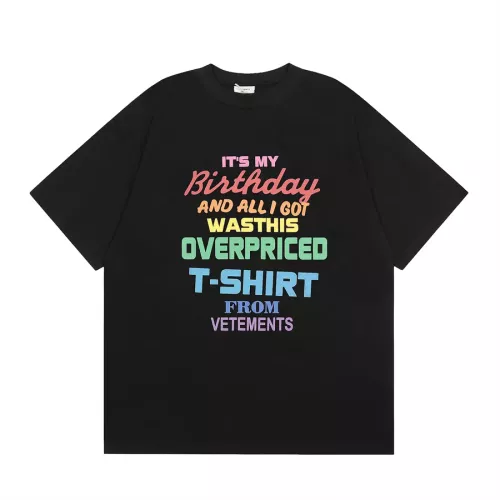Cheap VETEMENTS T-Shirts Short Sleeved For Unisex #1335177, $$29.00 USD On VETEMENTS T-Shirts
