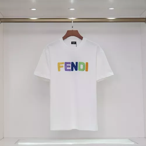 Cheap Fendi T-Shirts Short Sleeved For Unisex #1335273, $$32.00 USD On Fendi T-Shirts