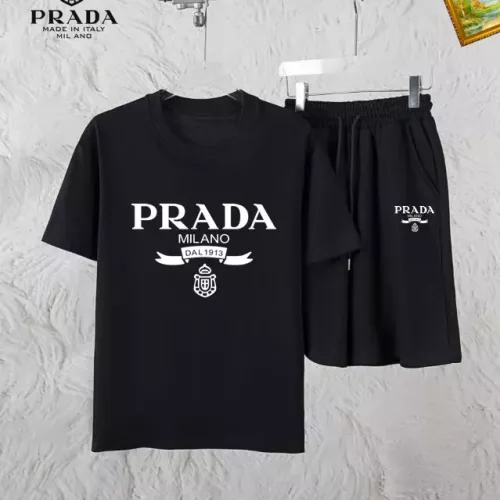 Cheap Prada Tracksuits Short Sleeved For Men #1336100, $$48.00 USD On Prada Tracksuits