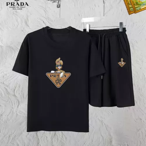Cheap Prada Tracksuits Short Sleeved For Men #1336101, $$48.00 USD On Prada Tracksuits