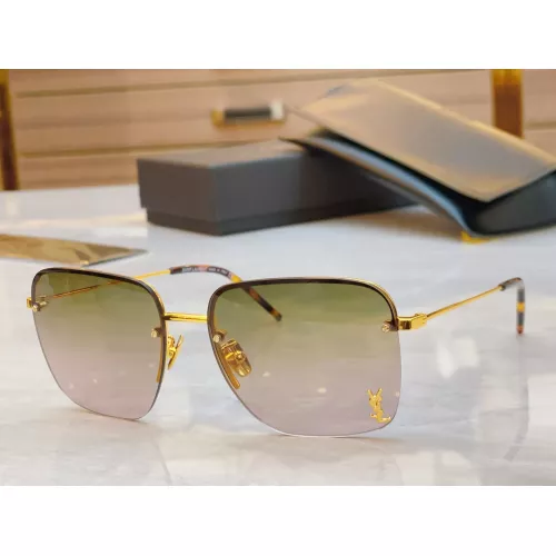 Cheap Yves Saint Laurent YSL AAA Quality Sunglasses #1336483, $$60.00 USD On Yves Saint Laurent YSL AAA Quality Sunglasses