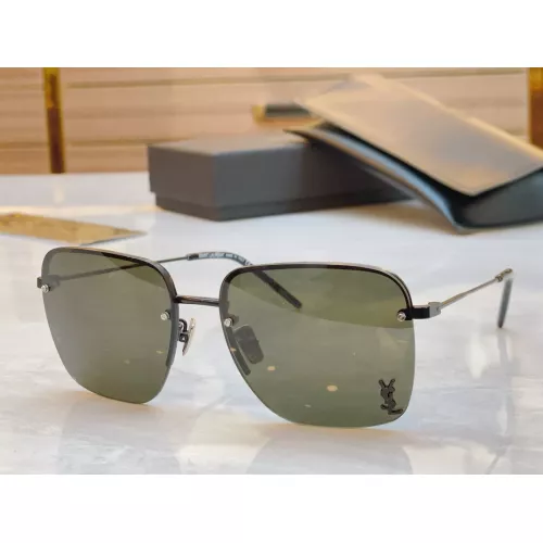 Cheap Yves Saint Laurent YSL AAA Quality Sunglasses #1336487, $$60.00 USD On Yves Saint Laurent YSL AAA Quality Sunglasses