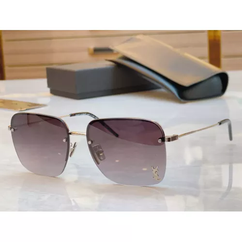 Cheap Yves Saint Laurent YSL AAA Quality Sunglasses #1336488, $$60.00 USD On Yves Saint Laurent YSL AAA Quality Sunglasses