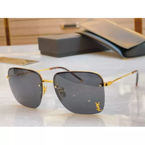 Cheap Yves Saint Laurent YSL AAA Quality Sunglasses #1336490, $$60.00 USD On Yves Saint Laurent YSL AAA Quality Sunglasses