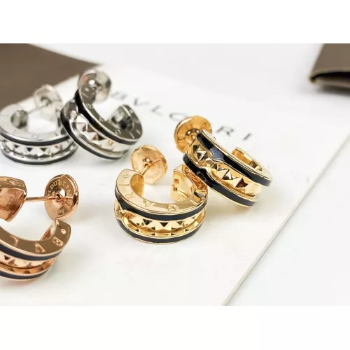 Replica Bvlgari Earrings In Gold For Women #1336538 $36.00 USD for Wholesale