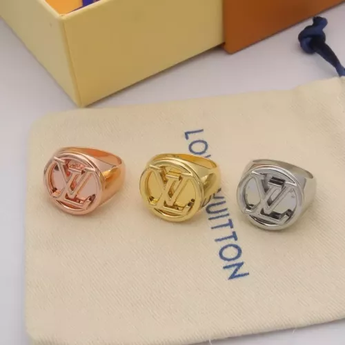 Replica Louis Vuitton LV Rings In Gold #1337069 $25.00 USD for Wholesale