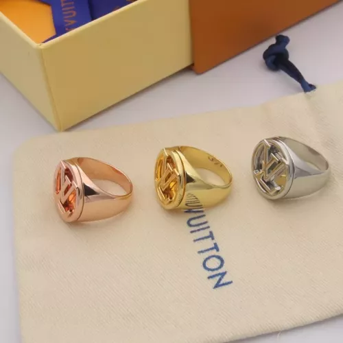 Replica Louis Vuitton LV Rings In Gold #1337069 $25.00 USD for Wholesale