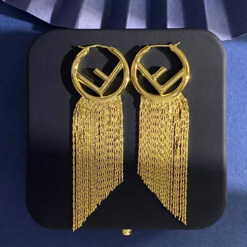 Replica Fendi Earrings For Women #1337081 $32.00 USD for Wholesale