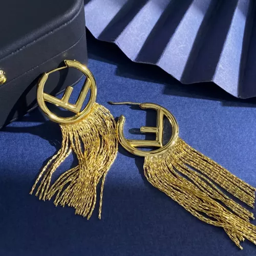 Replica Fendi Earrings For Women #1337081 $32.00 USD for Wholesale