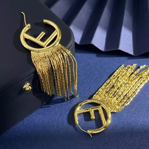 Replica Fendi Earrings For Women #1337081 $32.00 USD for Wholesale
