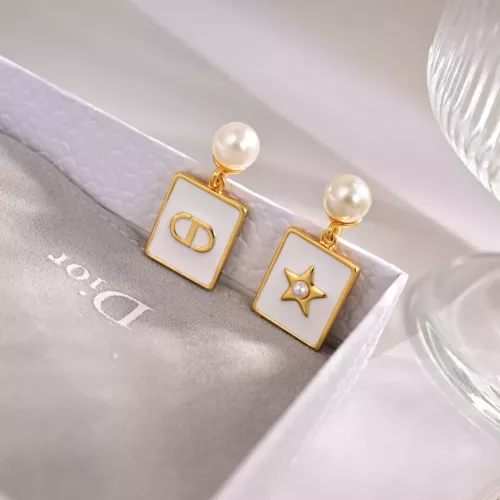 Replica Christian Dior Earrings For Women #1337745 $27.00 USD for Wholesale