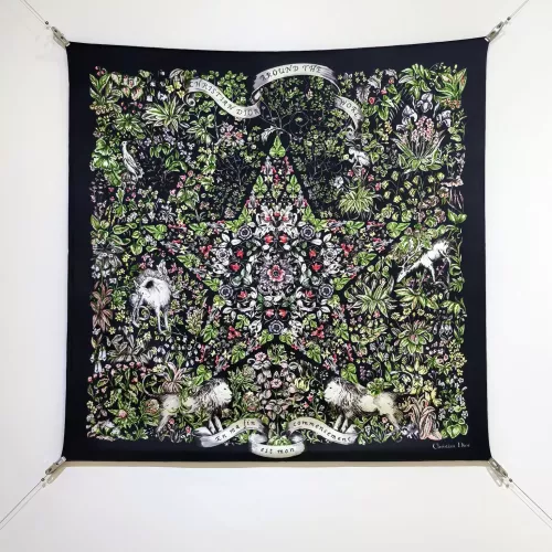 Cheap Christian Dior Silk Squares #1337919, $$64.00 USD On Christian Dior Scarf