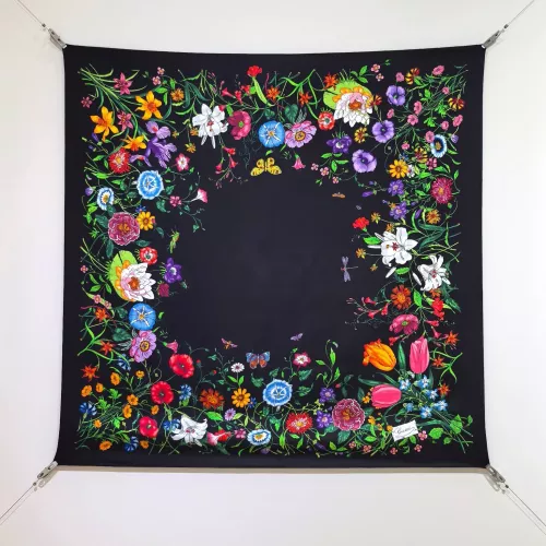 Cheap Gucci Silk Squares #1338015, $$64.00 USD On Gucci Scarf