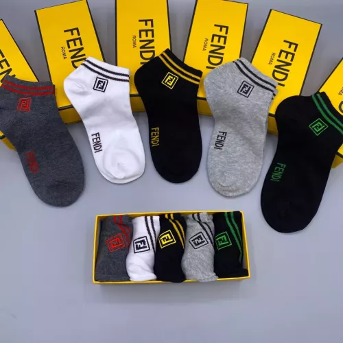 Replica Fendi Socks #1338617 $27.00 USD for Wholesale