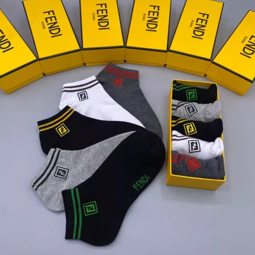 Replica Fendi Socks #1338617 $27.00 USD for Wholesale