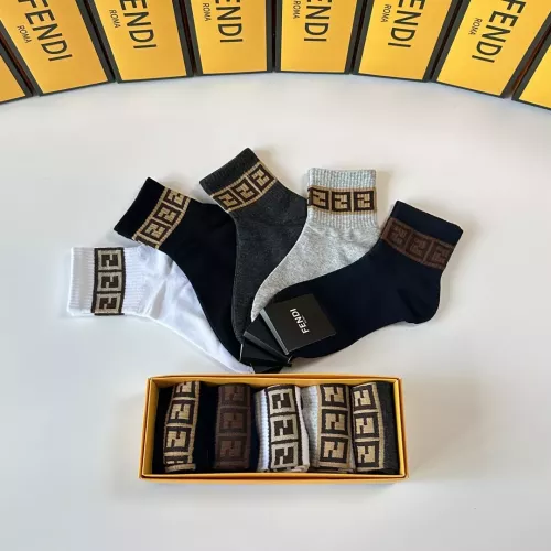 Replica Fendi Socks #1338618 $27.00 USD for Wholesale