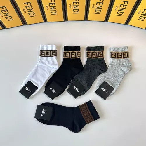 Replica Fendi Socks #1338618 $27.00 USD for Wholesale