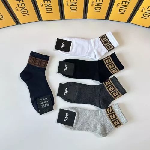 Replica Fendi Socks #1338618 $27.00 USD for Wholesale