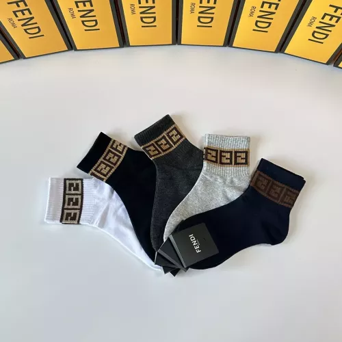 Replica Fendi Socks #1338618 $27.00 USD for Wholesale