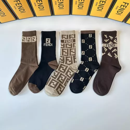 Replica Fendi Socks #1338619 $29.00 USD for Wholesale