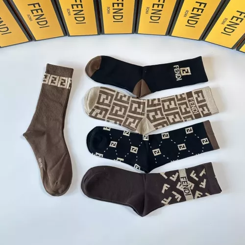 Replica Fendi Socks #1338619 $29.00 USD for Wholesale