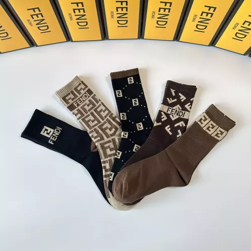 Replica Fendi Socks #1338619 $29.00 USD for Wholesale
